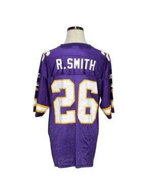 Minnesota Vikings R. Smith #26 Starter Jersey Purple NFL Size 48 Large Vintage
